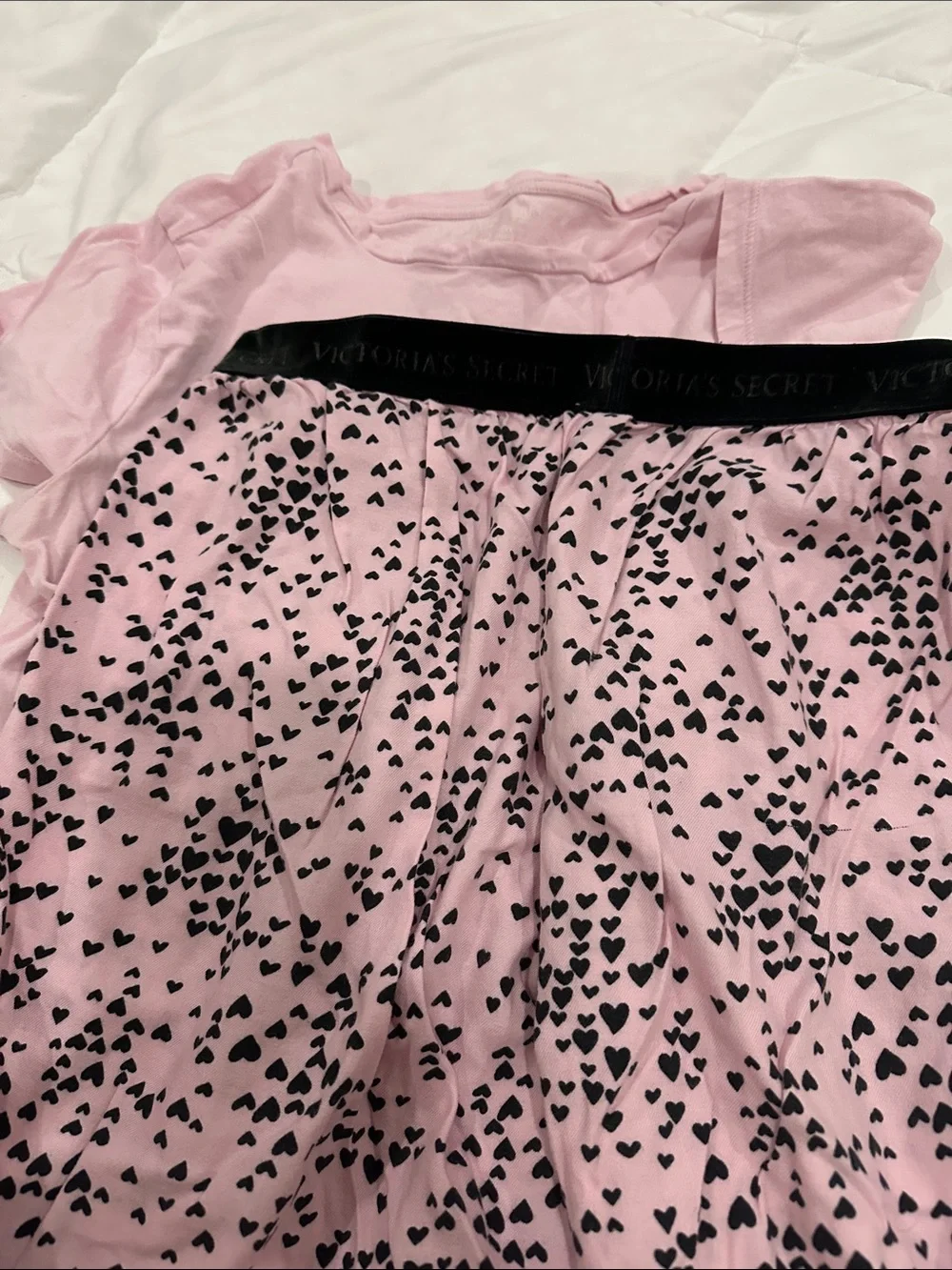 Victoria's Secret Pink Heart-Print Lounge Pants
